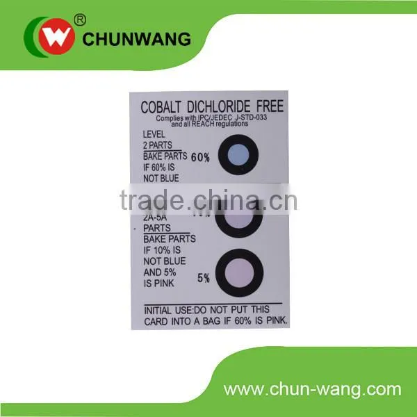 Best Selling Humidity Indicator Sheets for Packing Products