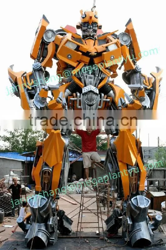 industrial plastic and steel Robot man models for sale