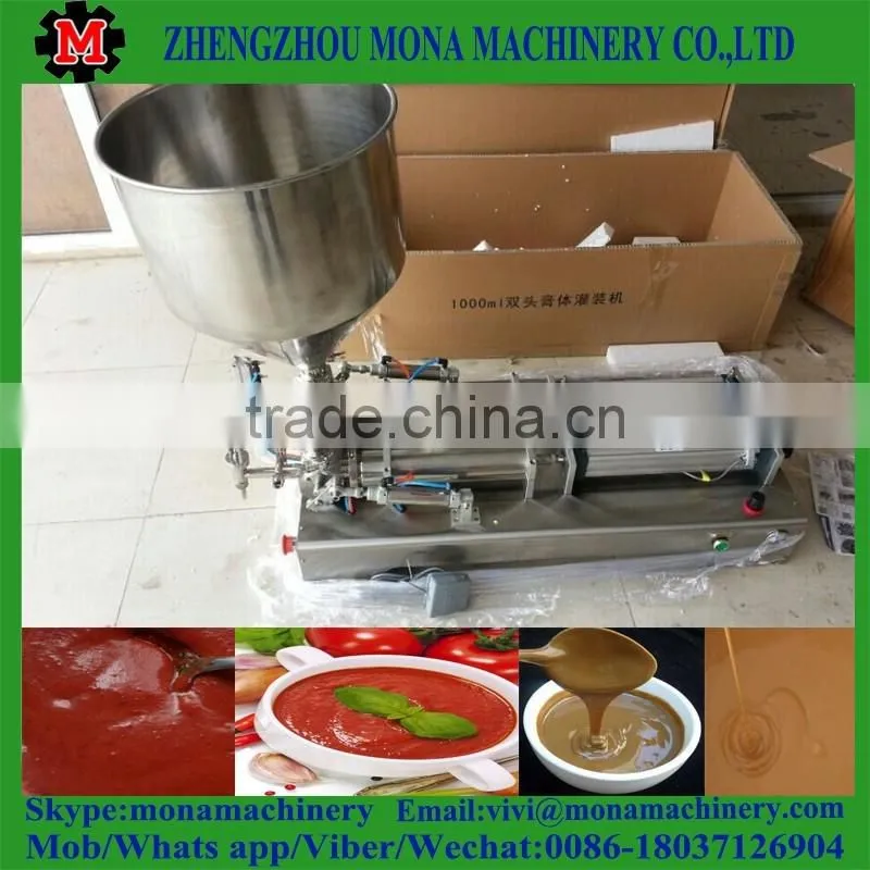New type liquid paste filling machine with heater and mixer