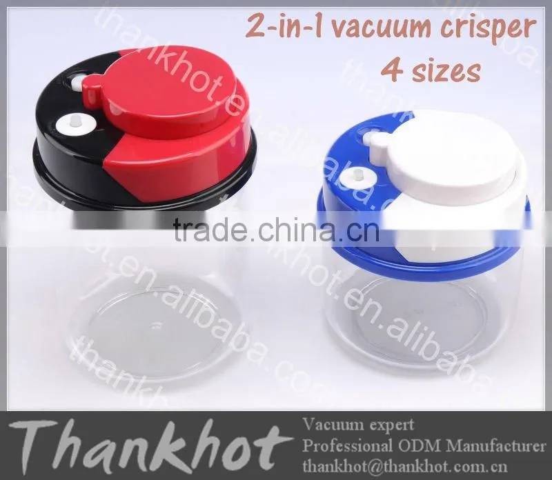 Vacuum plastic canister