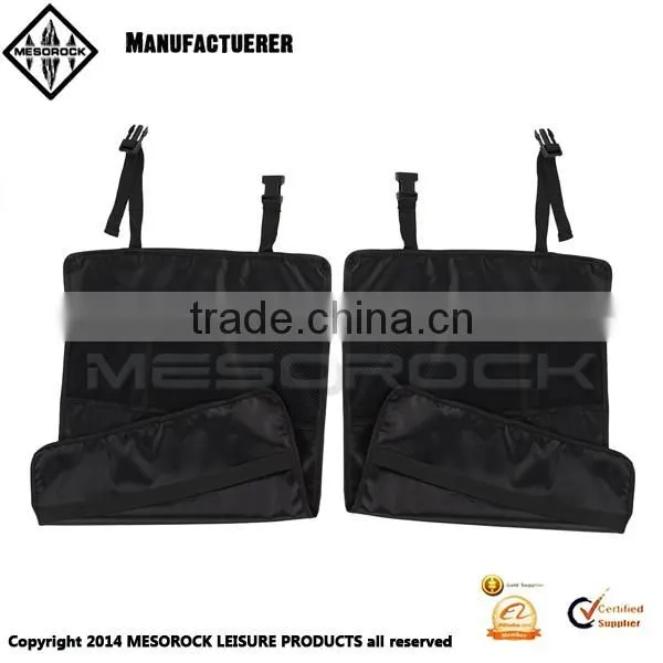 Kick Mats Back Seat Protector w/Storage Organizer Pocket- 2 Pack