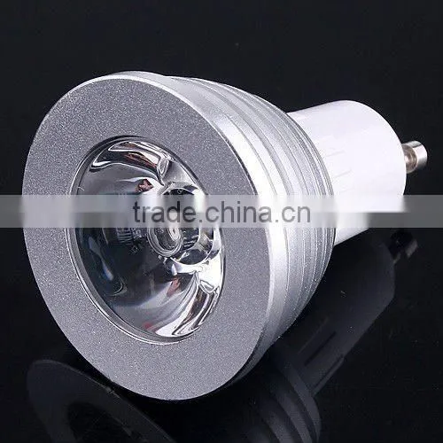 3W GU10 16 Colors RGB LED Light Bulb with Remote Control Energy-saving