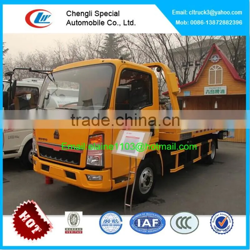 HOWO low bed tow truck