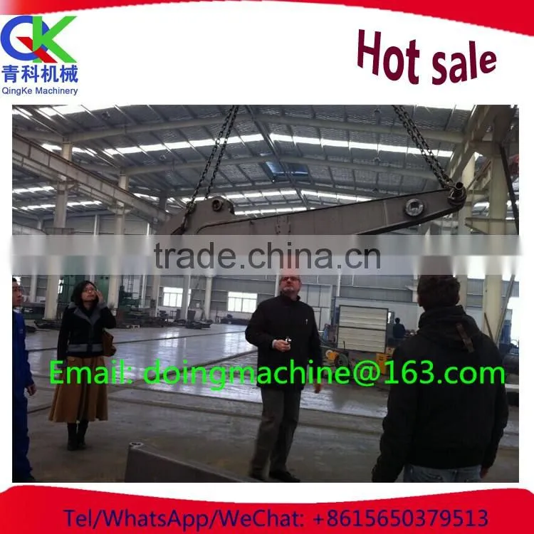 Hydraulic double cylinder marker with hot melt gun