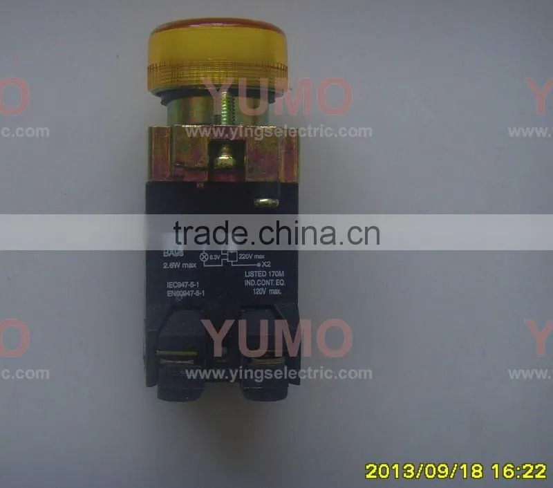 LAY5-BV45 push buttton switch LED indicator yellow