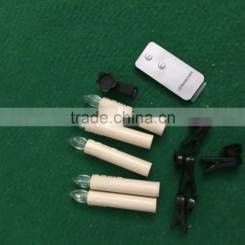 Christmas led candles with clips led taper candles with clips 10pcs led tapered candles with 10pcs clips led candle