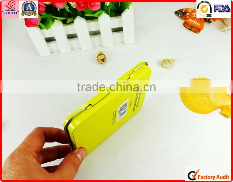 wholesale metal cigar tin glossy small two piece tin can