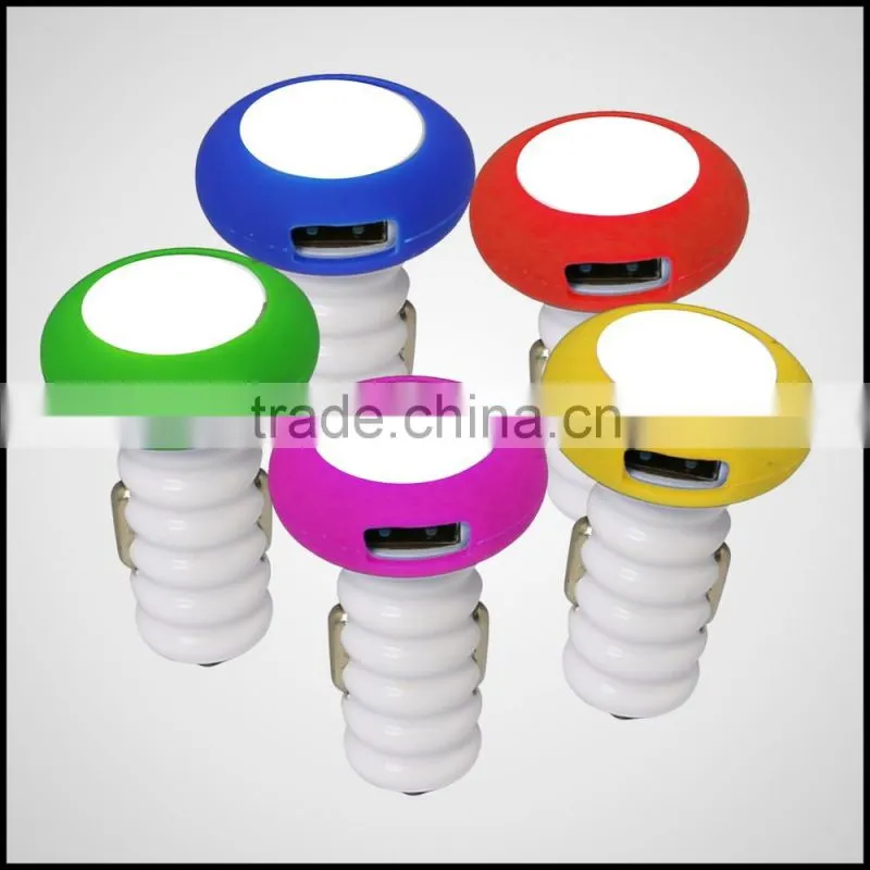 Portable 12V dual usb battery car charger