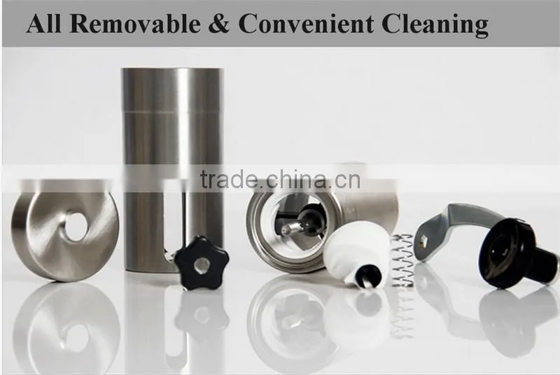 High quality free sample of WS- IS077 Manual Stainless Steel Coffee Grinder