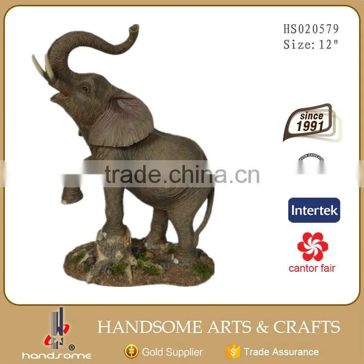 12 Inch Resin Home Decoration Holiday Gifts Animal Elephant Statues