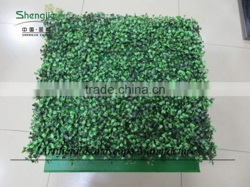 Indoor artificial plastic boxwood hedge for decoration