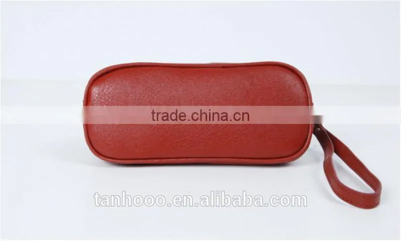 Fashion travel hanging professional wholesale PU leather makeup bag