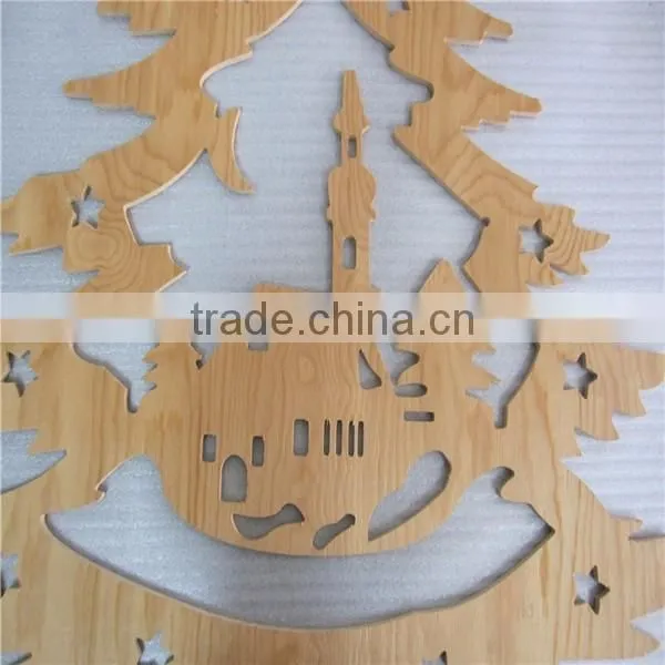 Halloween decorations use wooden trees wooden Christmas trees wooden crafts