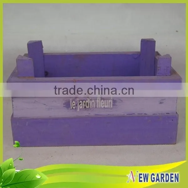 Homes and Gardens Natural Wooden Artificial Flower Basket Decoration