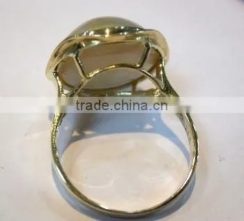 Bowknot Latest Gold Ring Designs Pearl Ring Tahitian Pearl Ring