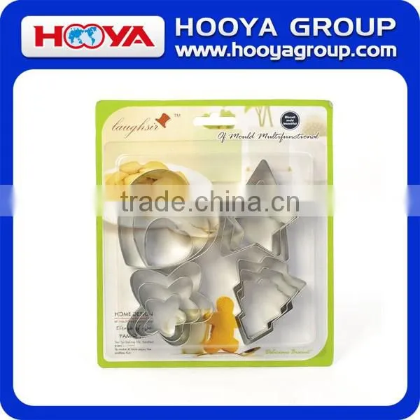 12 Pcs Stainless Steel Cookie Fruit Cutter Star Flower Heart and Round Shape Biscuit Baking Mould