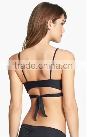 Classic black bikini top Bikini