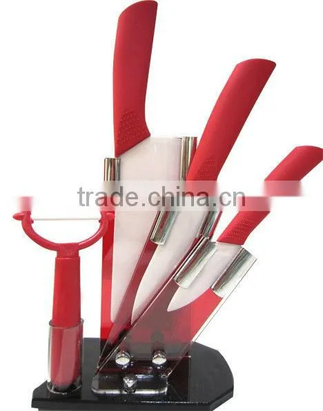 color plastic TPR handle ceramic knife
