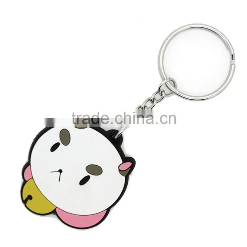 2016 Factory price custom rubber pvc keychain in China
