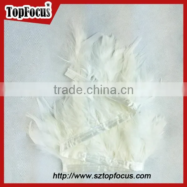 green trimming fringe for DIY cloth synthetic wholesale Turkey feathers