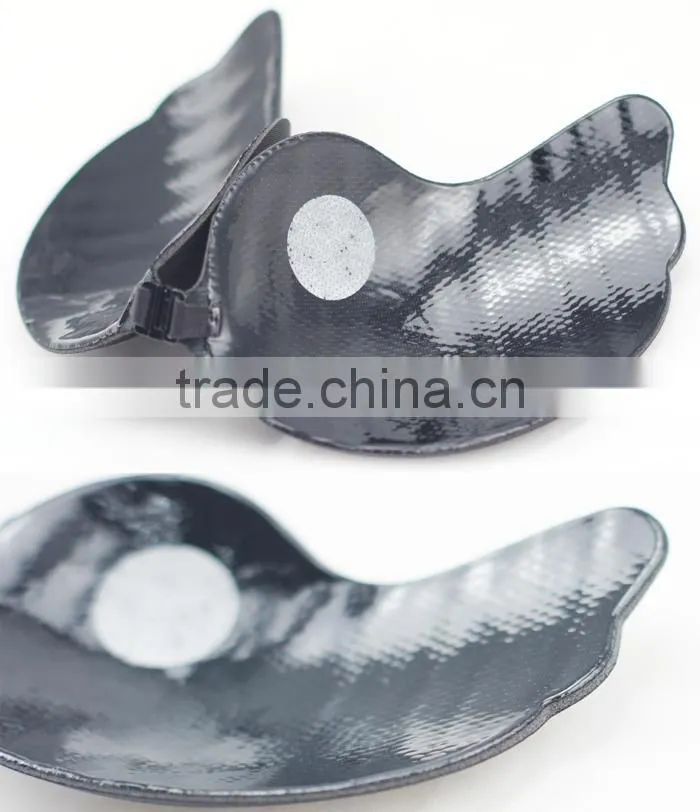 strapless self-adhesive v bra