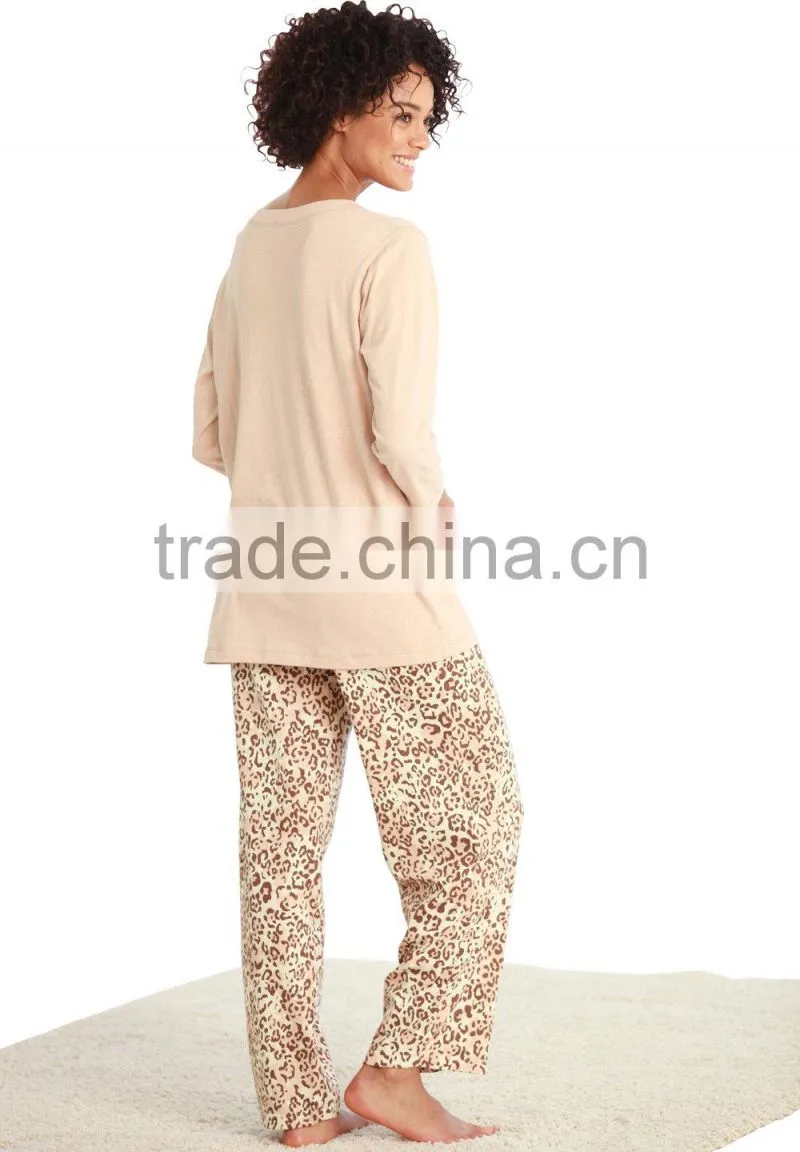 women blue printed cheap pajamas set