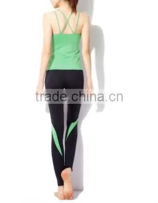 Purple Women 's Aerobics Pant Suit Yoga Shirts Body Building Sexy Clothing