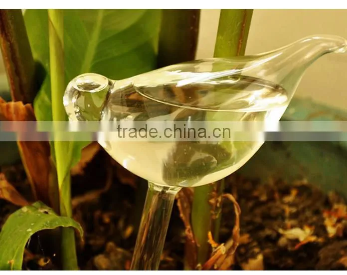 2015 hot sale self watering pot,glass watering