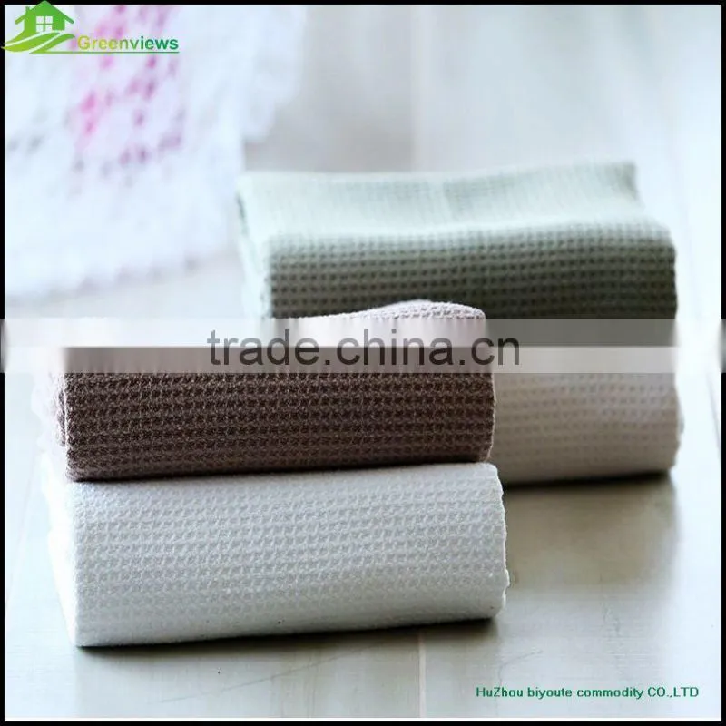 Plain Color Kitchen Towel Waffle Tea Towel Waffle Weave Bath Towel