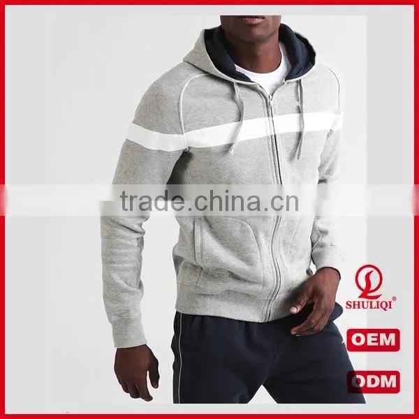 shuliqi custom blank skinny tracksuit wholesale men sports gym tracksuit set with contrast panel
