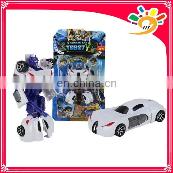 cheap car transform robot model toy plastic toy for kids