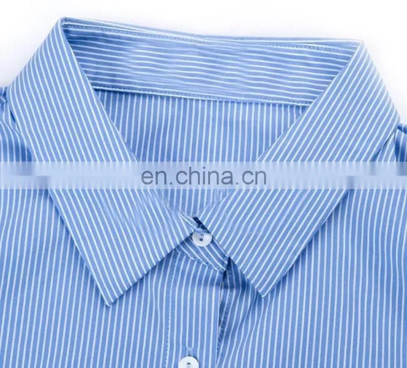 Formal shirt OEM Wrinkle Blank Business Women Dress Shirt