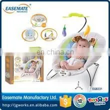 Baby plush musical rocking chair baby rocker with mosquito net
