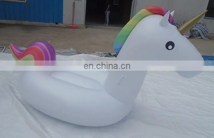 Guangzhou Factory Giant Inflatable Unicorn Pool Float Water Party Equipment