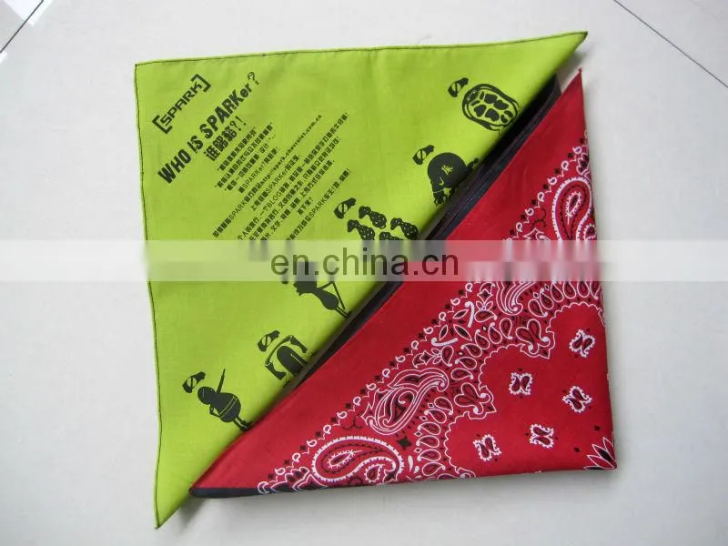 2014 21*21 Inches cotton Square Bandana/Multiscarf Supplier