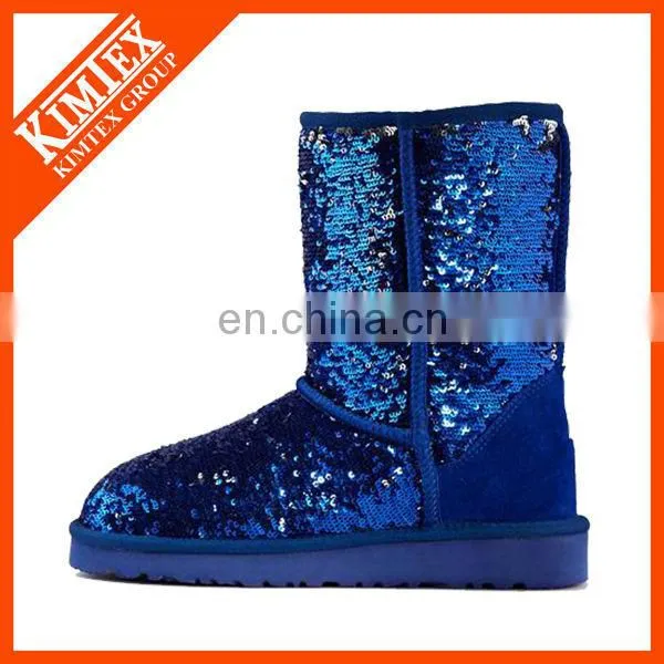 sequins snow boots for girl
