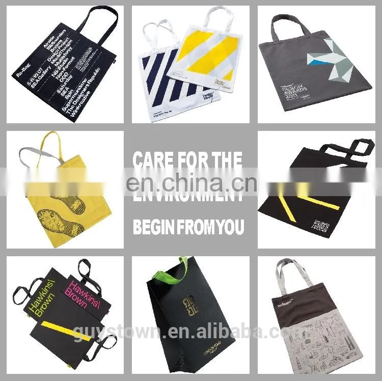Custom embroidery logo Cloth Drawing string Bag For Promotion