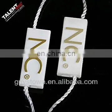 custom plastic name tag string for garment
