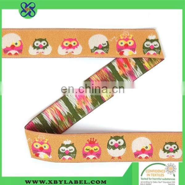 Woven jacquard ribbon for dog collar/ damask satin ribbon