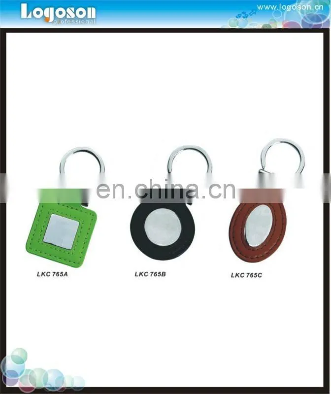 car promotional gift pu blank leather key ring