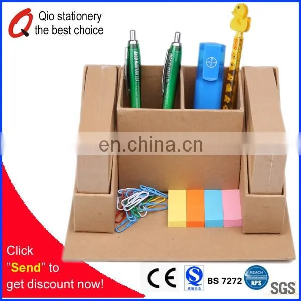 portable pocket recycled Notepad with stationery desplay carton holder