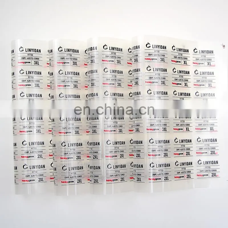 factory price garment clothing label heat transfer