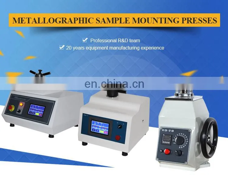 High quality metallography equipment with in-out water cooling system