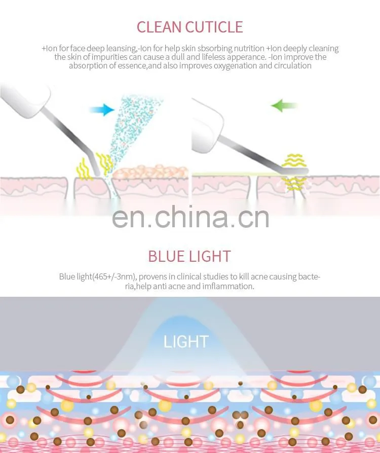 2019 Newest Multi-functional Ultrasonic Facial Cleansing Massage Skin Scrubber Home Use