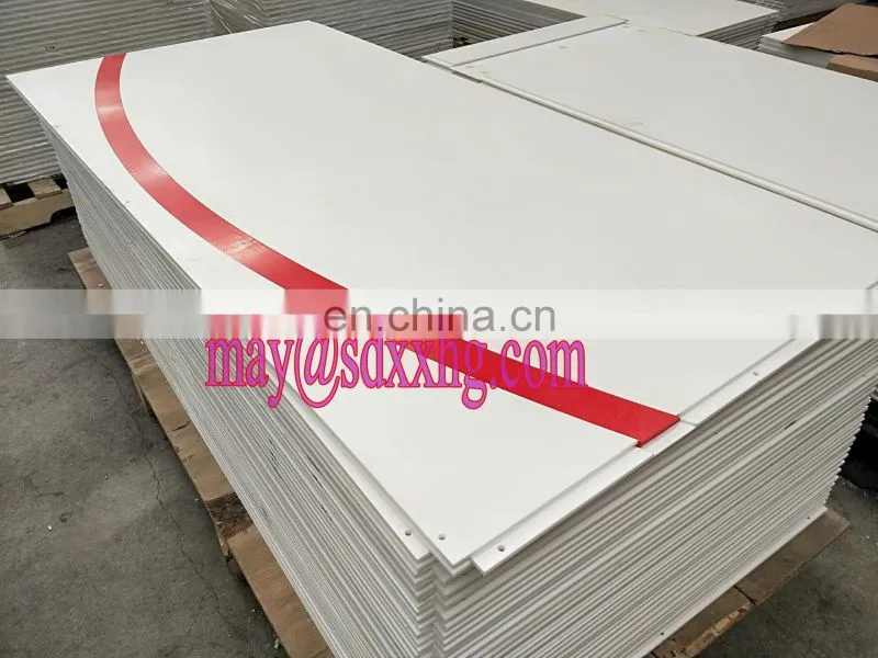 Easy maintained synthetic ice skating rink / synthetic ice skating floor/simulated ice skating floor panels