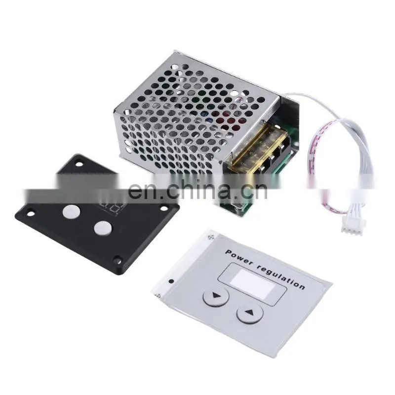 AC 220V 4000W SCR Digital Control SCR Electronic Voltage Regulator Speed Control Dimmer Thermostat, Electric Motor Speed Control