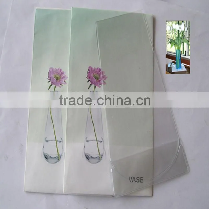 PVC foldable vases,customized size and shape