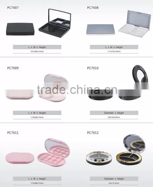Custom high quality empty compact powder case