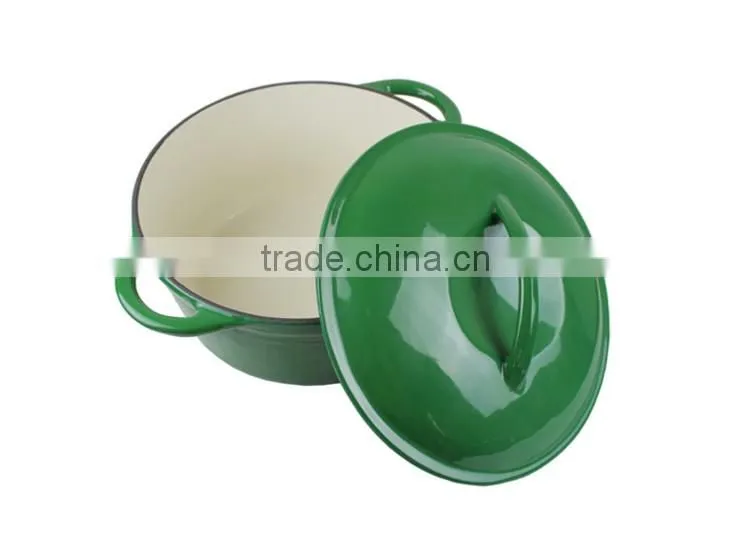 Multi Color die cast iron enamel coating pot