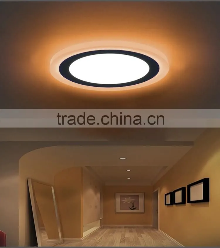 Ultra thin Double Color LED Panel Light 3+2 Blue+White/Warm White Ultrathin square led panel light,led panel ceiling light